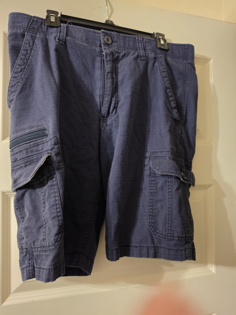 Men's Navy Cargo Shorts - Utility Pocket Workwear